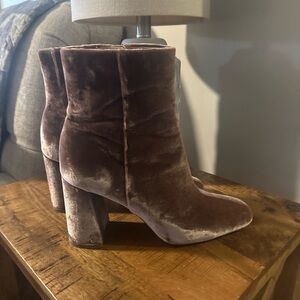 Sam Edelman Pink Velvet boots